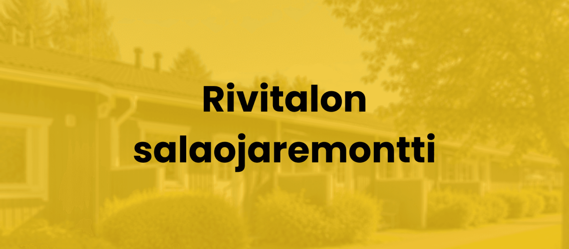 Rivitalon salaojaremontti