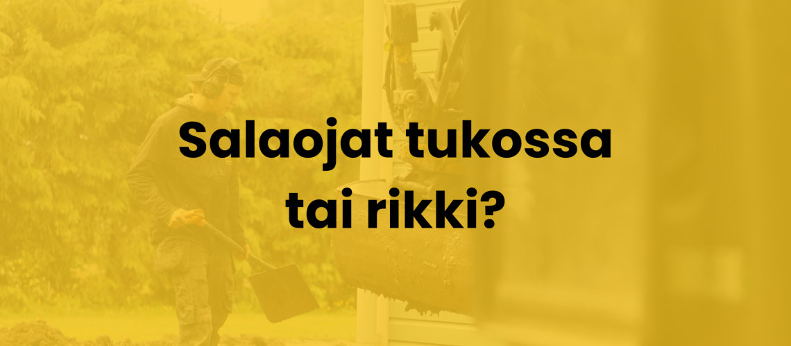 Salaojat tukossa kuvituskuva