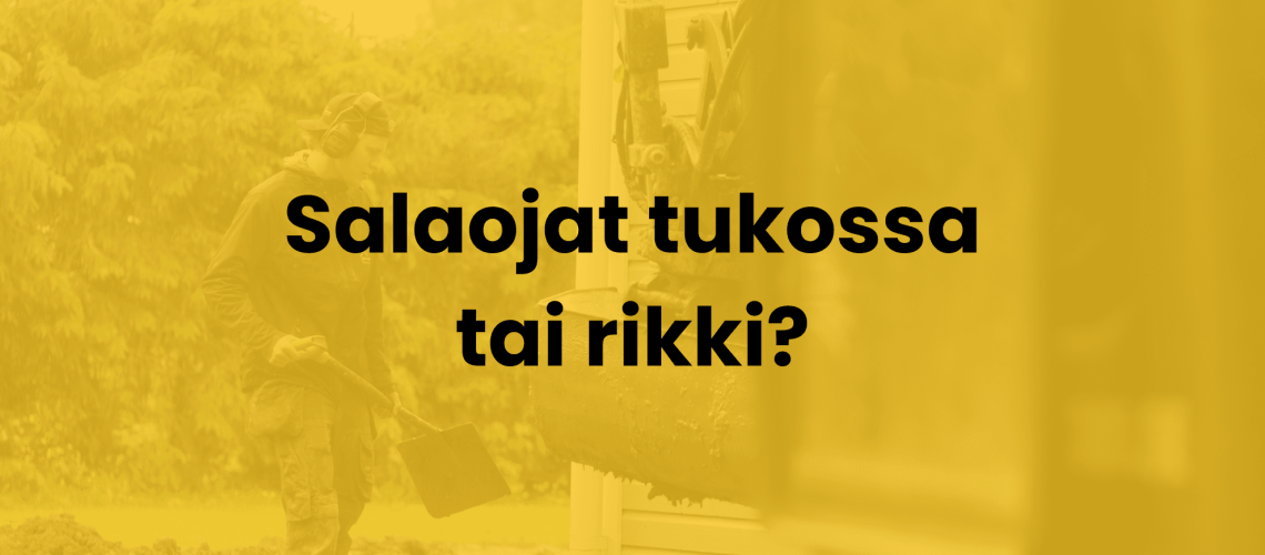 Salaojat tukossa kuvituskuva