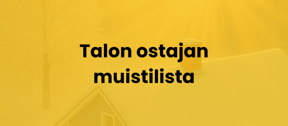 Talon ostajan muistilista kuva
