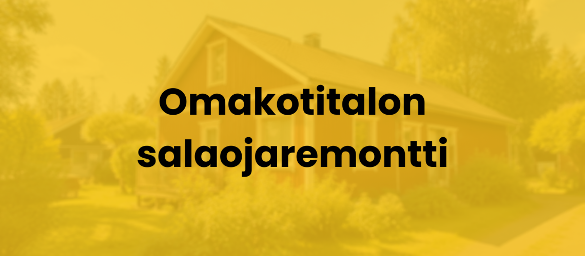 omakotitalo salaojaremontti blogi
