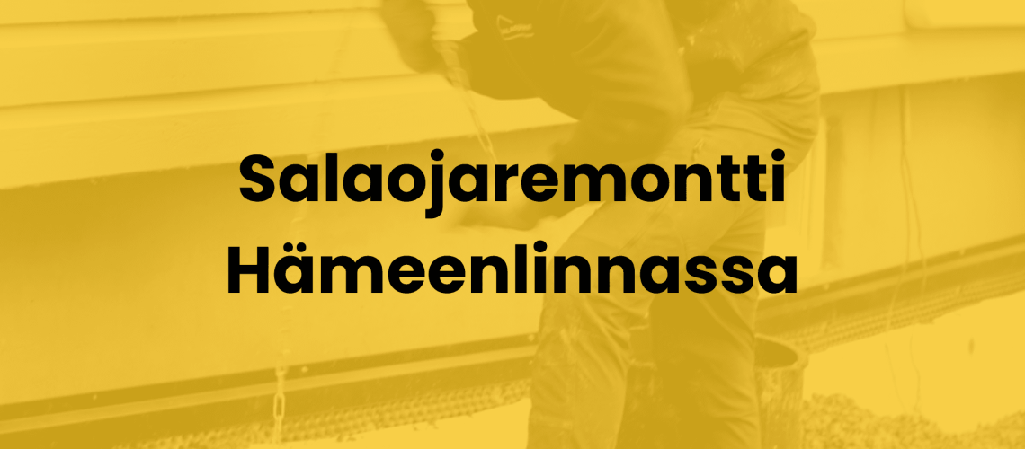 salaojaremontti hämeenlinnassa